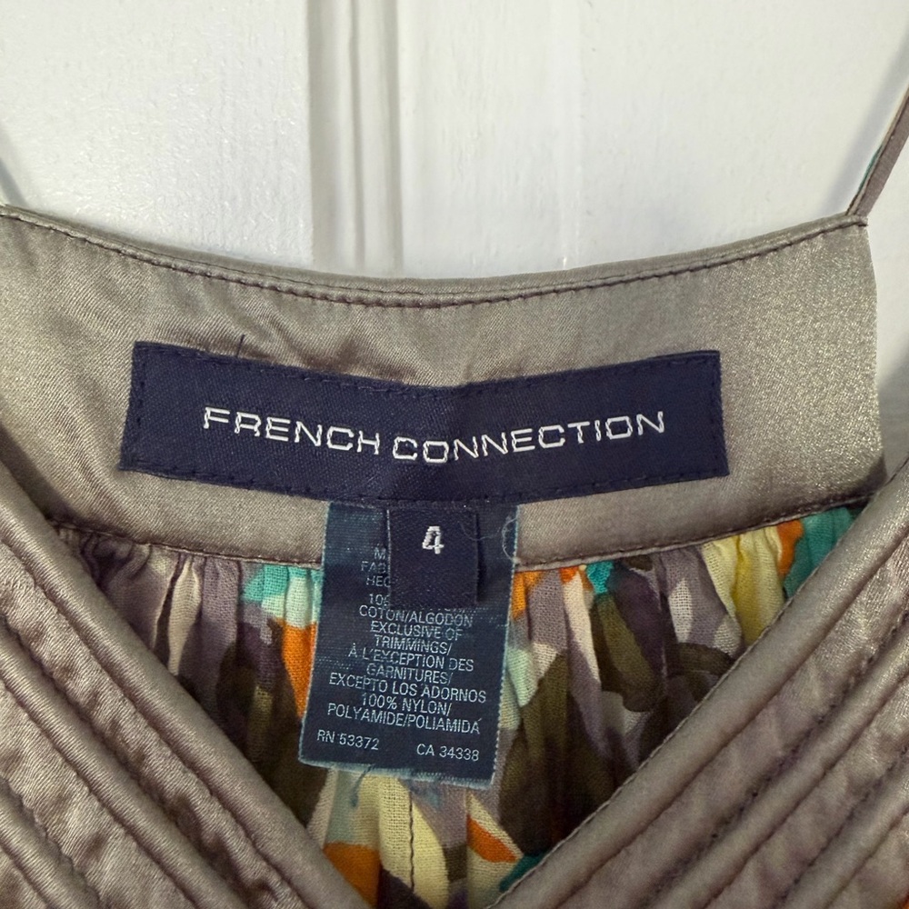 French Connection Abstract Print Flowy Top - Picture 4 of 4